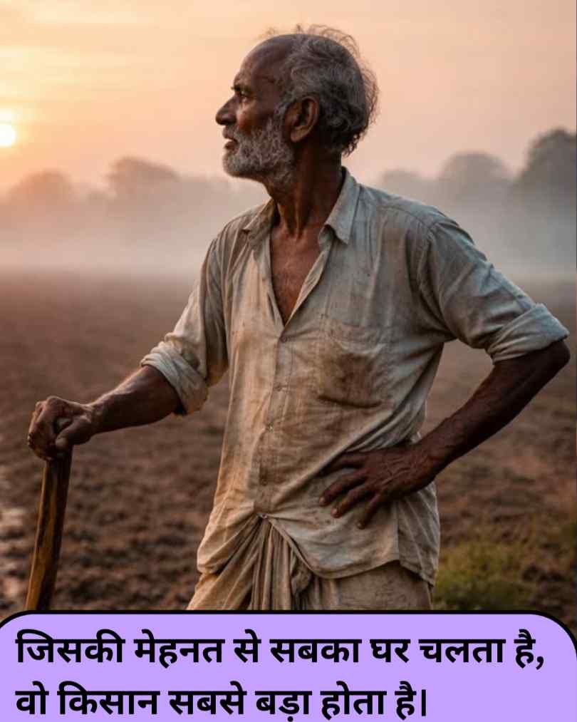 Kisan Shayari 2 line Attitude