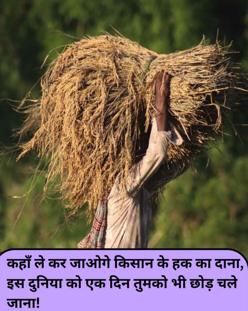 Kisan Shayari 2 line Attitude