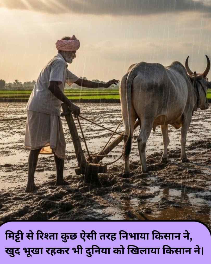 Kisan Shayari 2 line Attitude