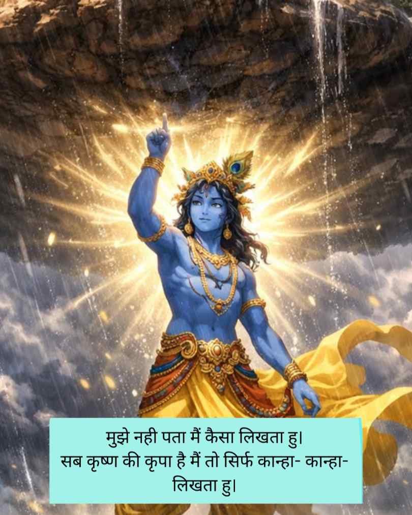 Shri Krishna Shayari 2 line